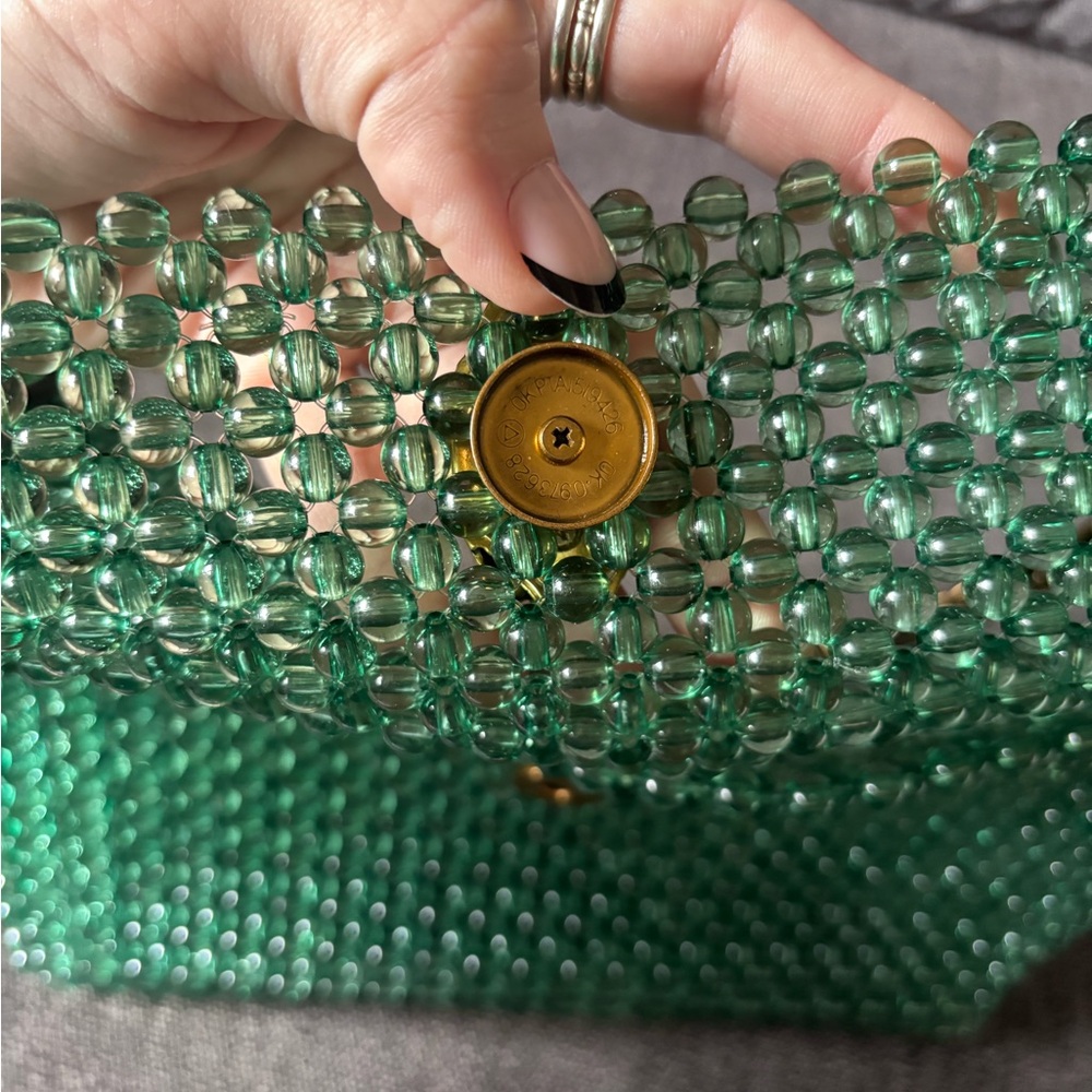 Kurt Geiger Emerald Beaded Shoulder Bag - Picture 6 of 8